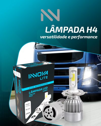 Lâmpada H4 versatilidade e performance