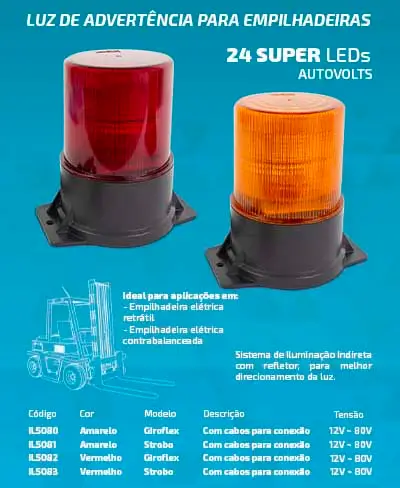 Modelos IL5080, IL5081, IL5082 e IL5083 – Giroflex e Strobo.